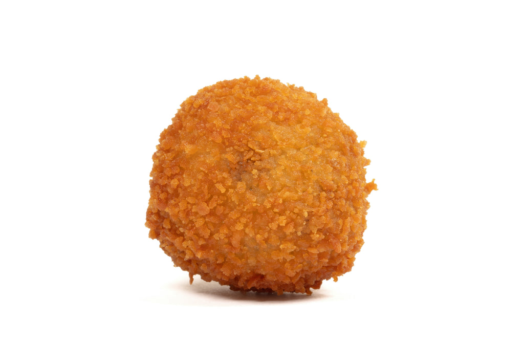 Box 54 Dutch Bitterballen, 32 grams, 30% | Brand: "Black Box Snacks" Price per kg $ 40.02
